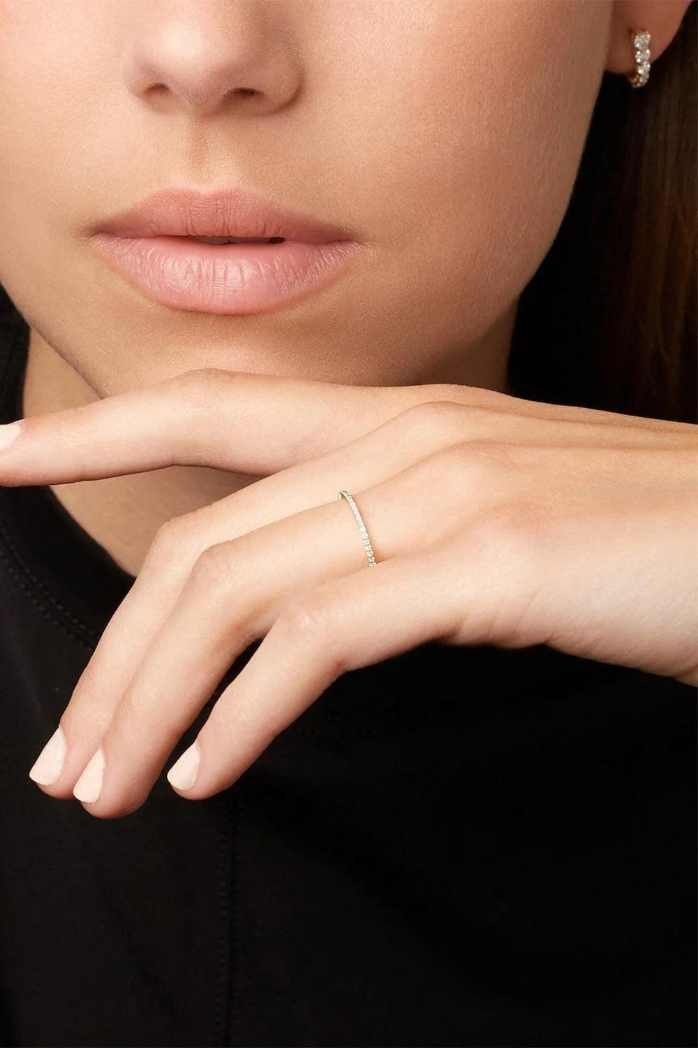Sadie Eternity Band - Yellow Gold - 1mm - 2