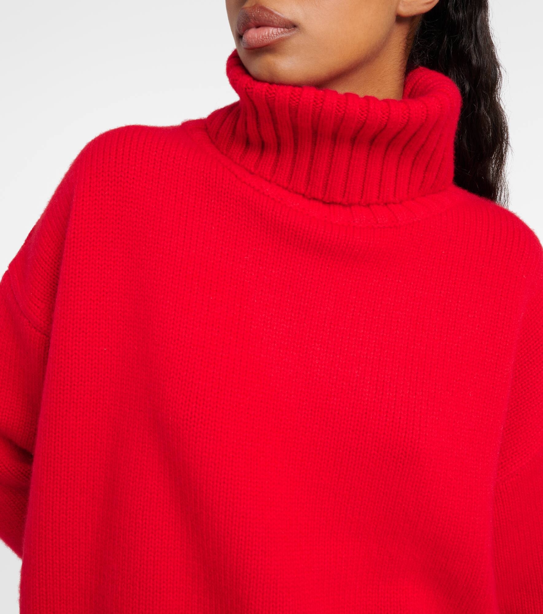 Xtra oversized cashmere turtleneck sweater - 4