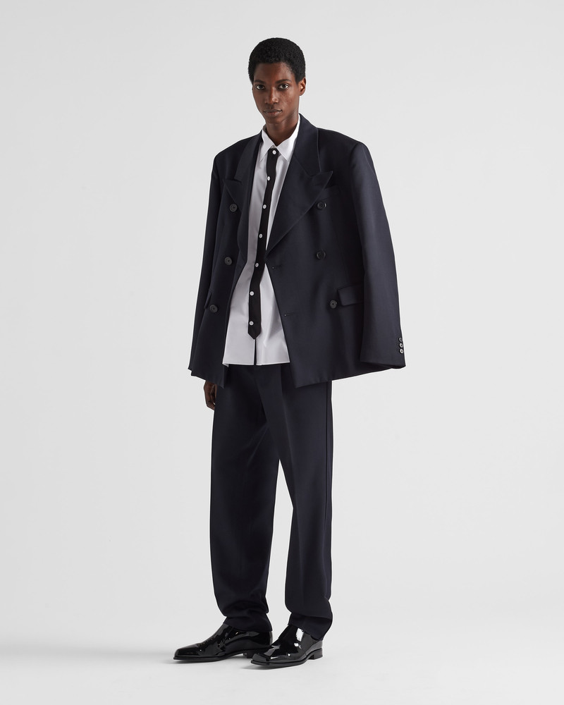 Prada Double-breasted wool jacket outlook