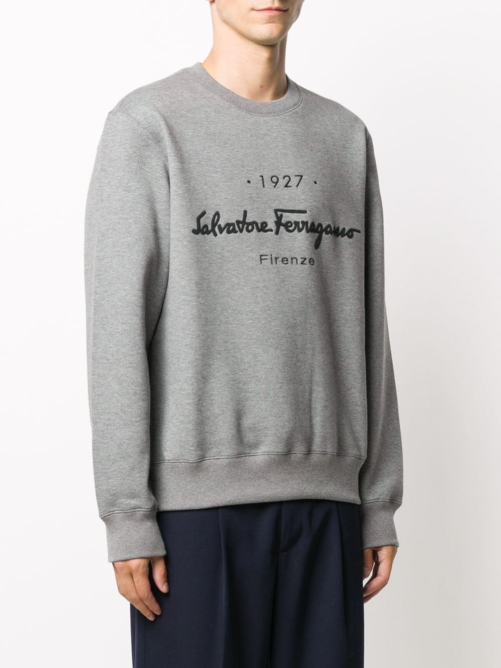 logo signature embroidered sweatshirt - 3