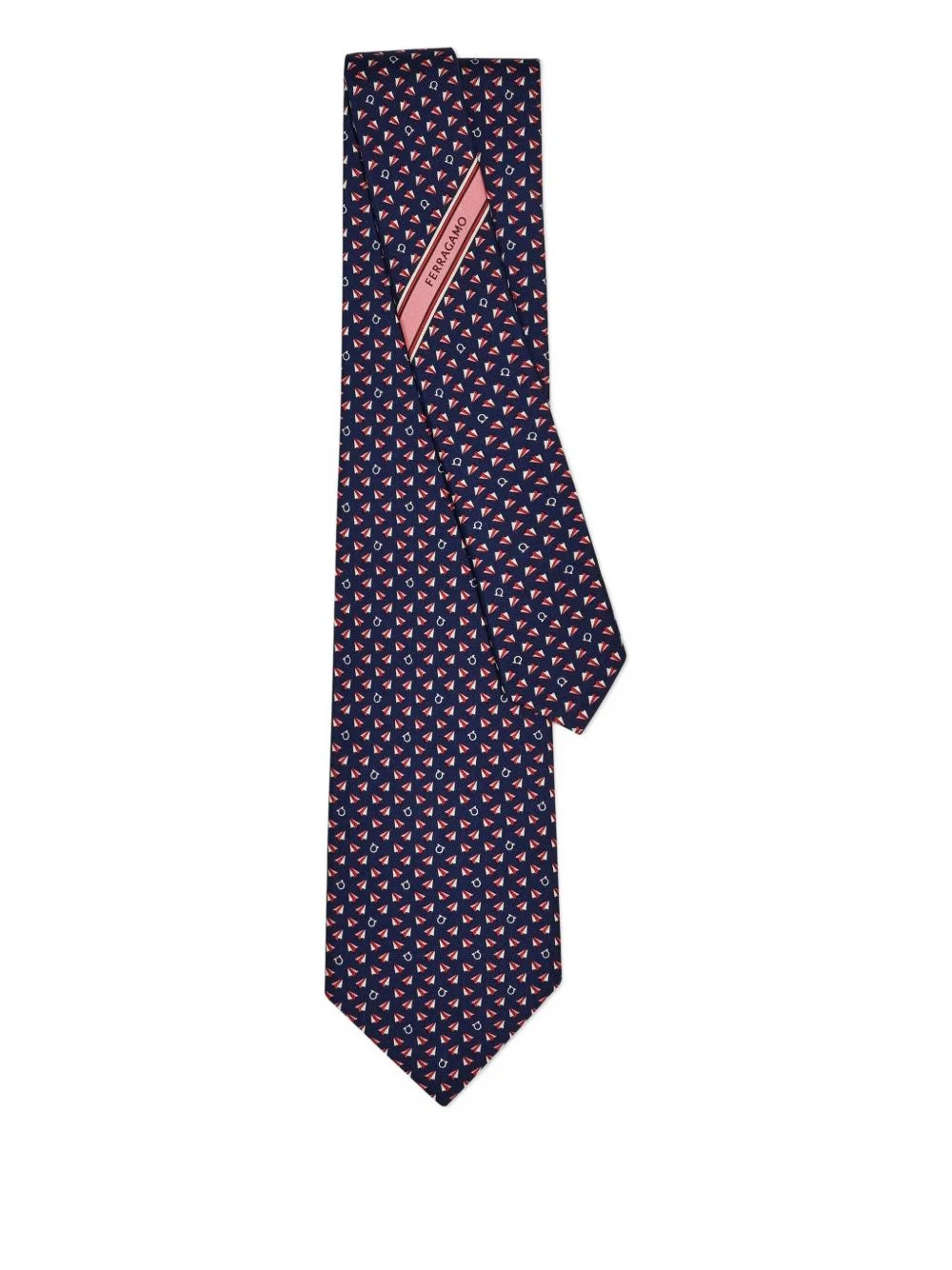 print silk tie - 1