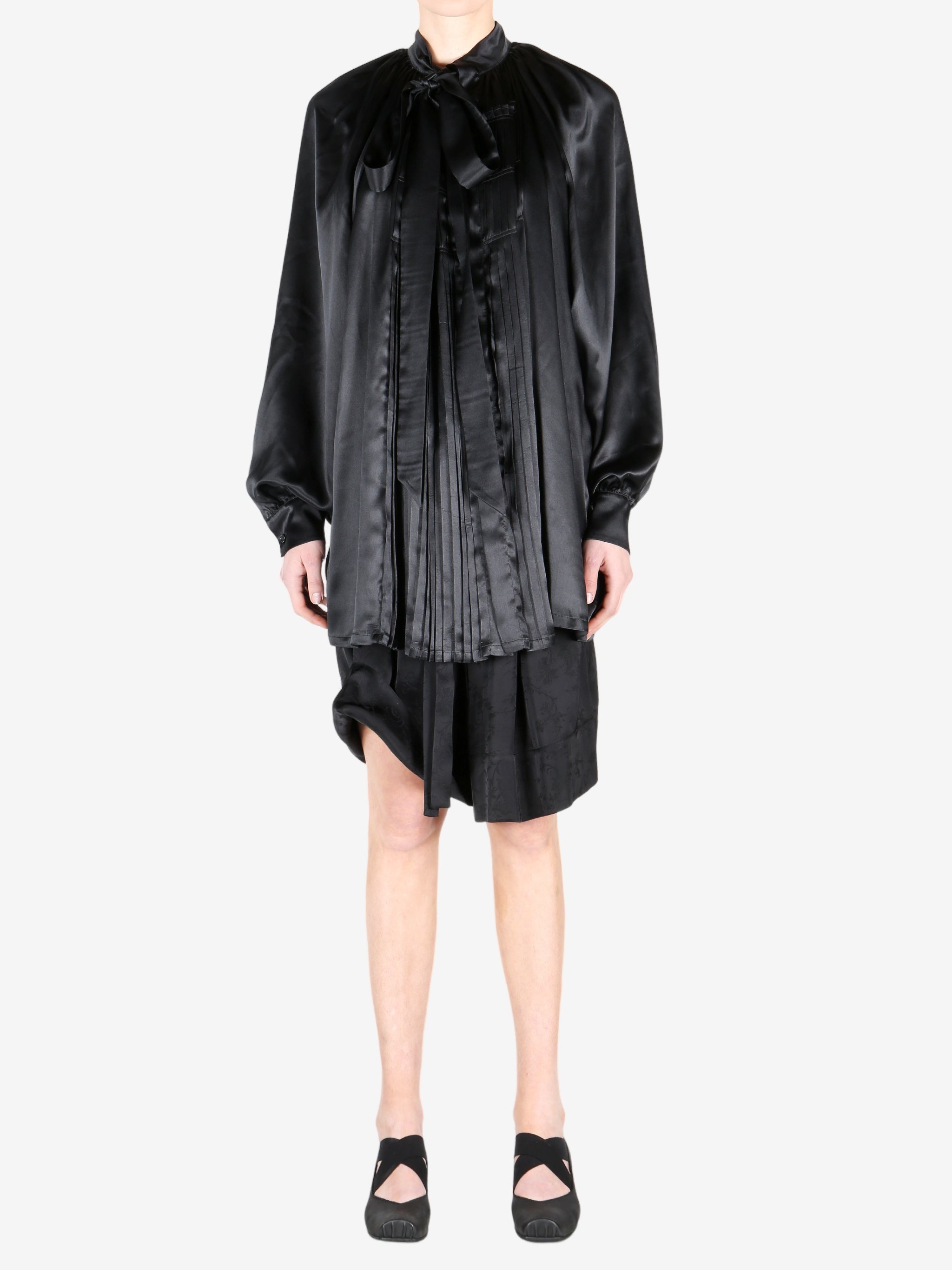 ANN DEMEULEMEESTER - Women Likki Comfort  Pleated Shirt - 4