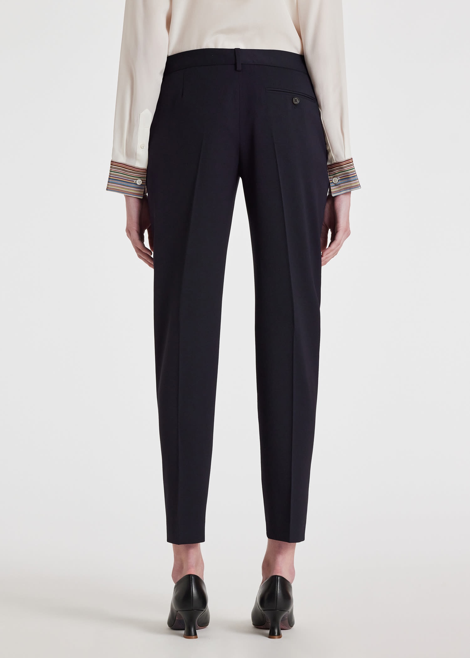 Tapered-Fit Wool Pants - 4