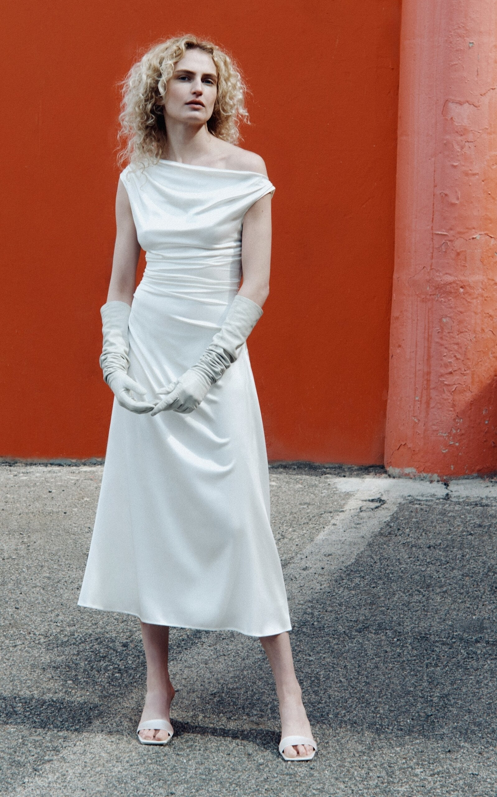 Exclusive Phare Stretch-Silk Dress ivory - 2