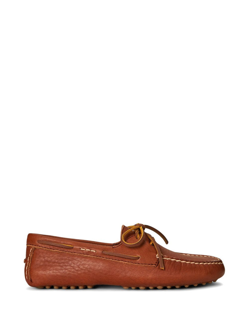 laces leather loafers 1