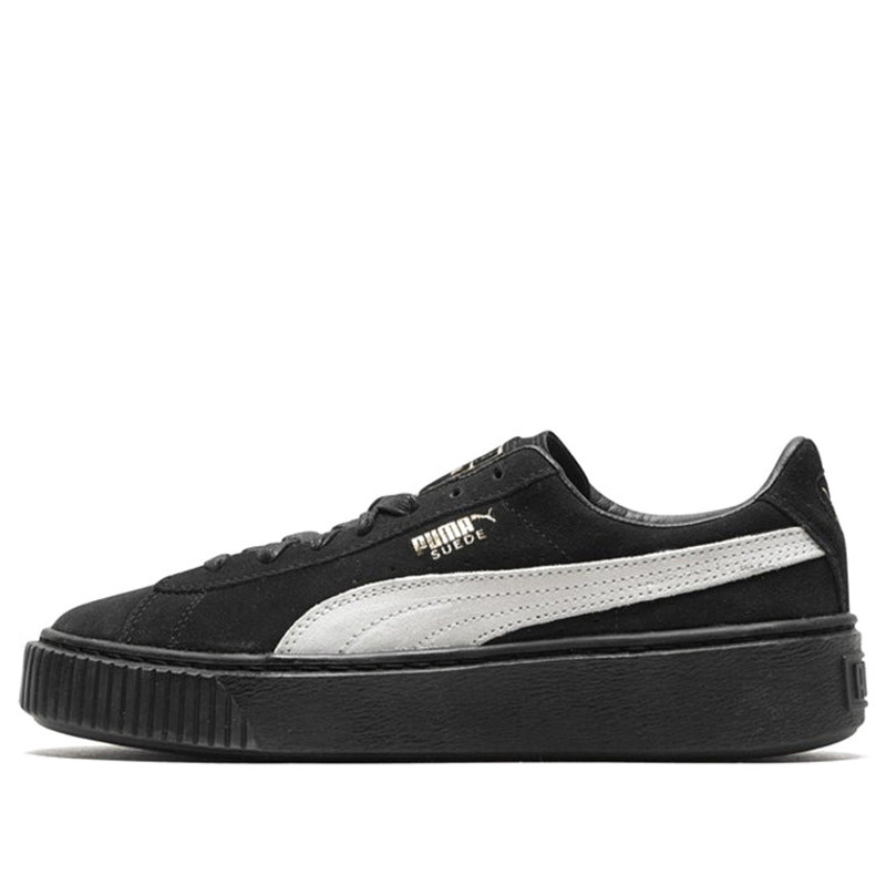 (WMNS) PUMA Suede Skate shoes 'Black White' 364718-03 - 1