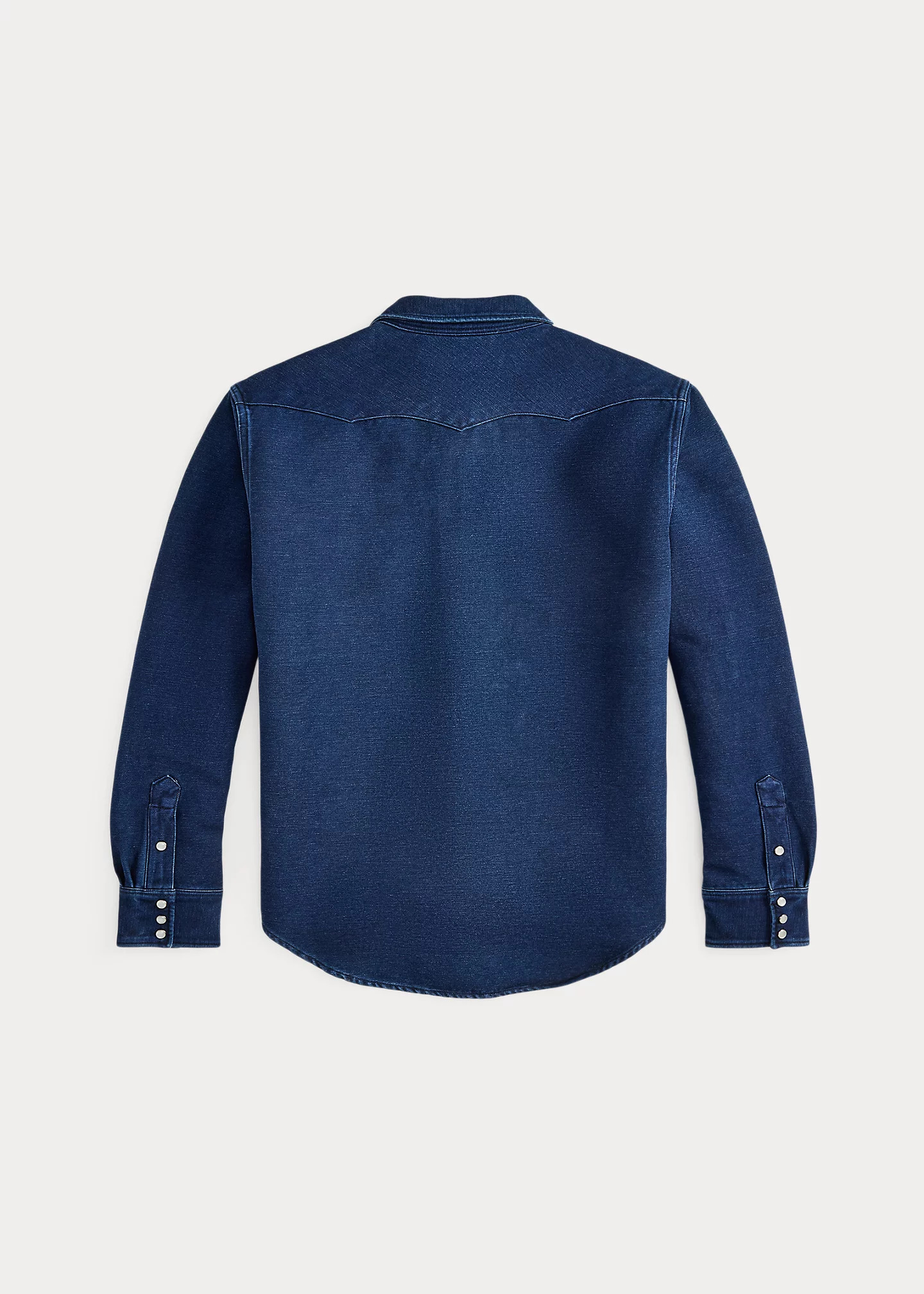 Slim Fit Indigo Chamois Western Shirt - 2
