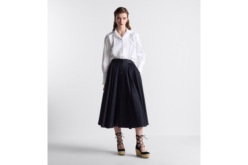Buttoned Mid-Length Skirt 2