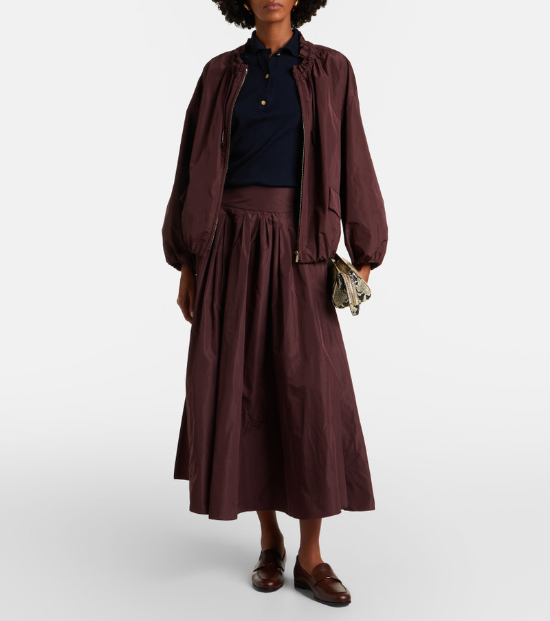 'S Max Mara Pleated taffeta midi skirt outlook