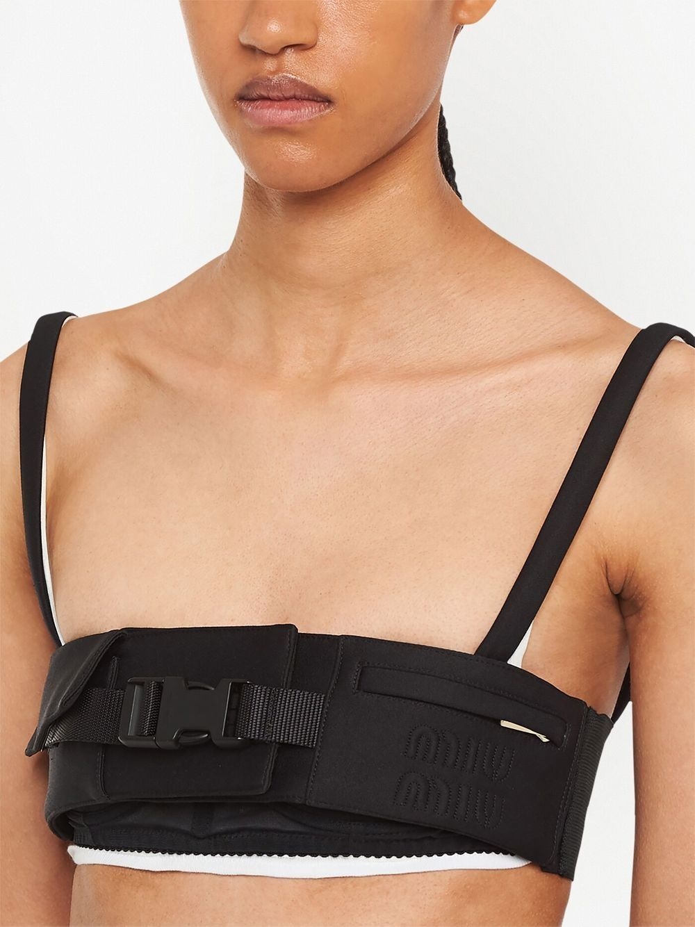 Radzimir buckle-detail bralette top - 5