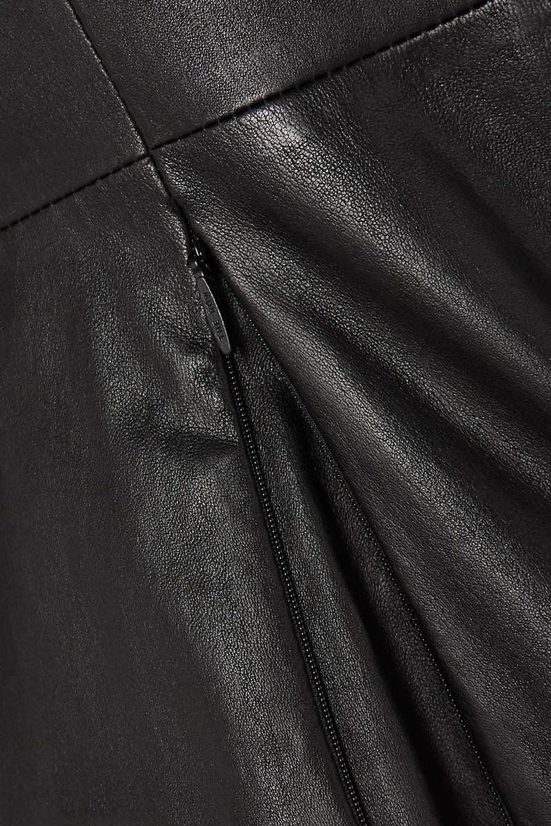 Anasta leather peplum jacket 5