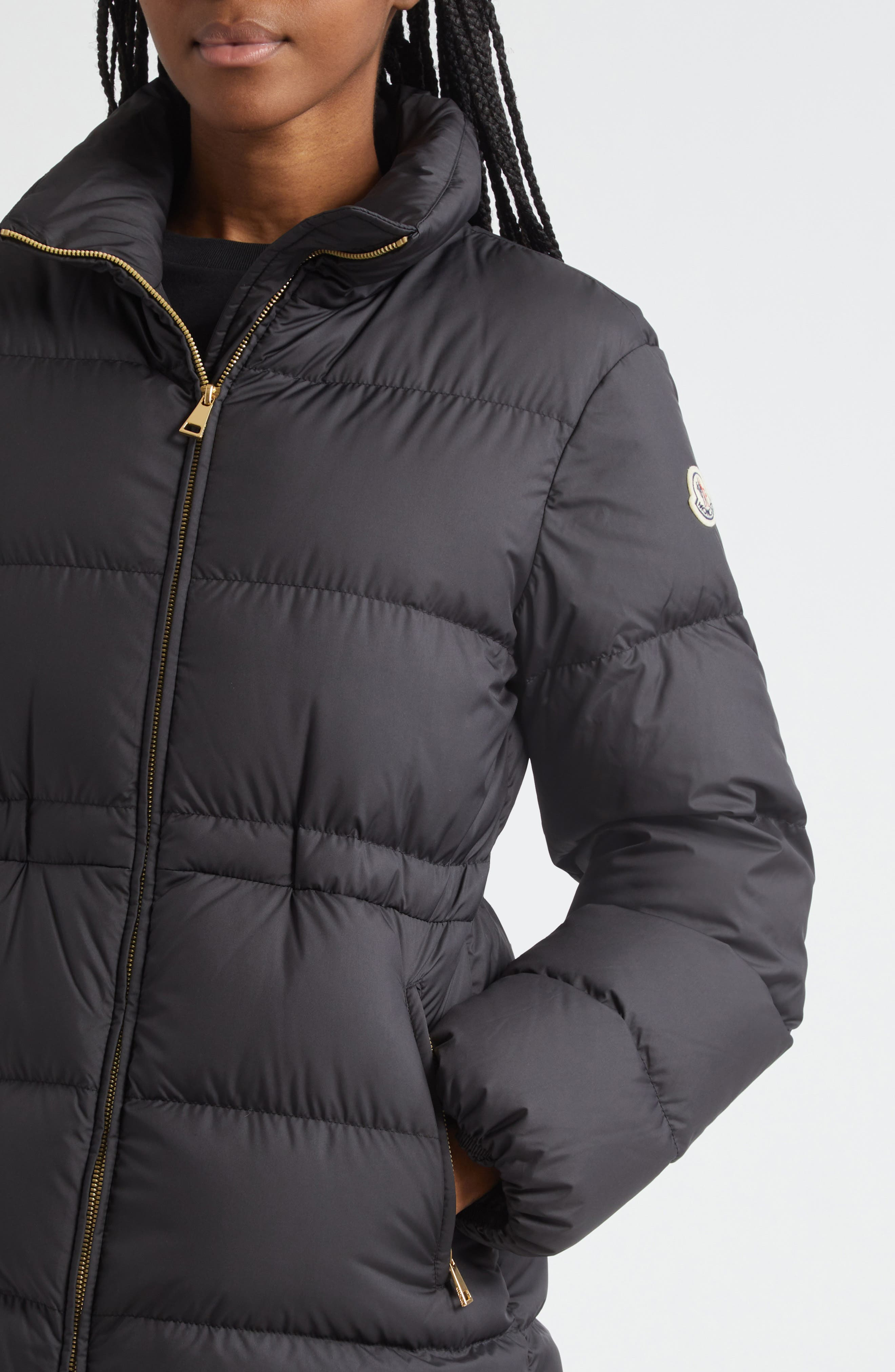 Moncler Brossette Down Jacket in Black at Nordstrom - 4
