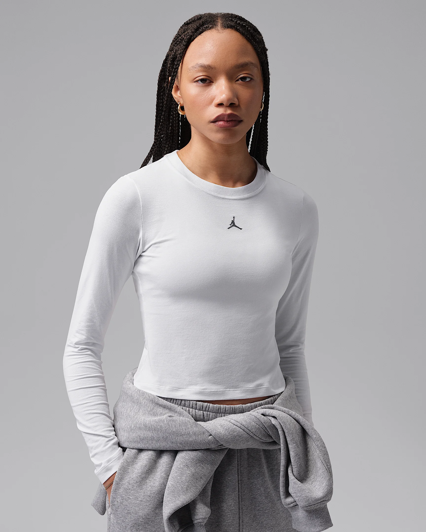 Jordan Brooklyn Essentials Women's Long-Sleeve Mid Layer T-Shirt - 1
