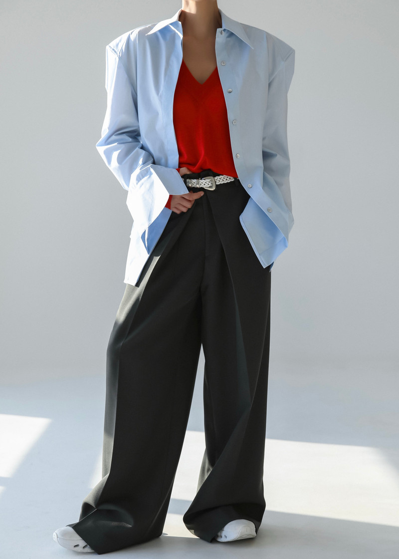 Bec Padded Shirt - Light Blue 21