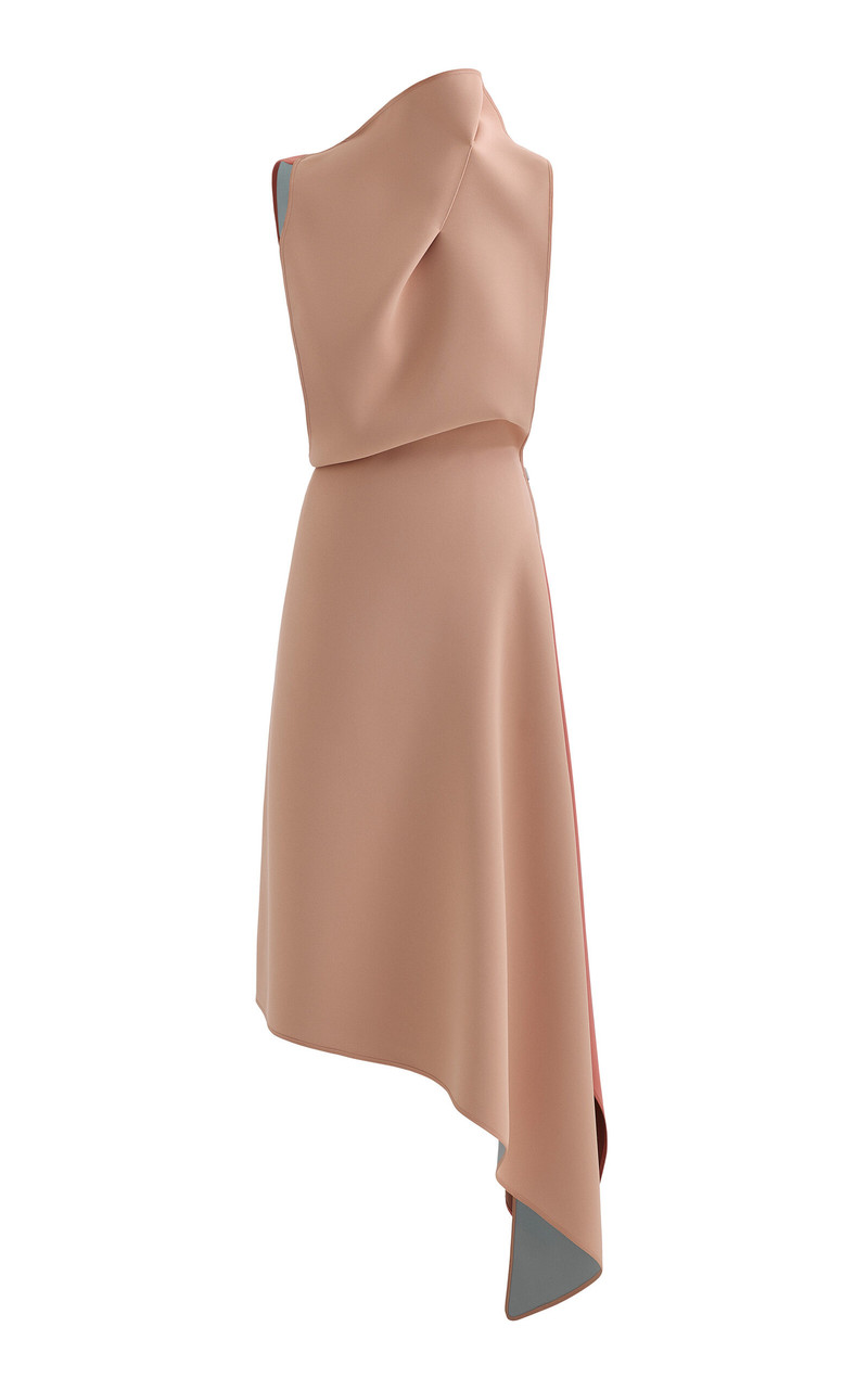 Lash Asymmetric Midi Dress light pink 1