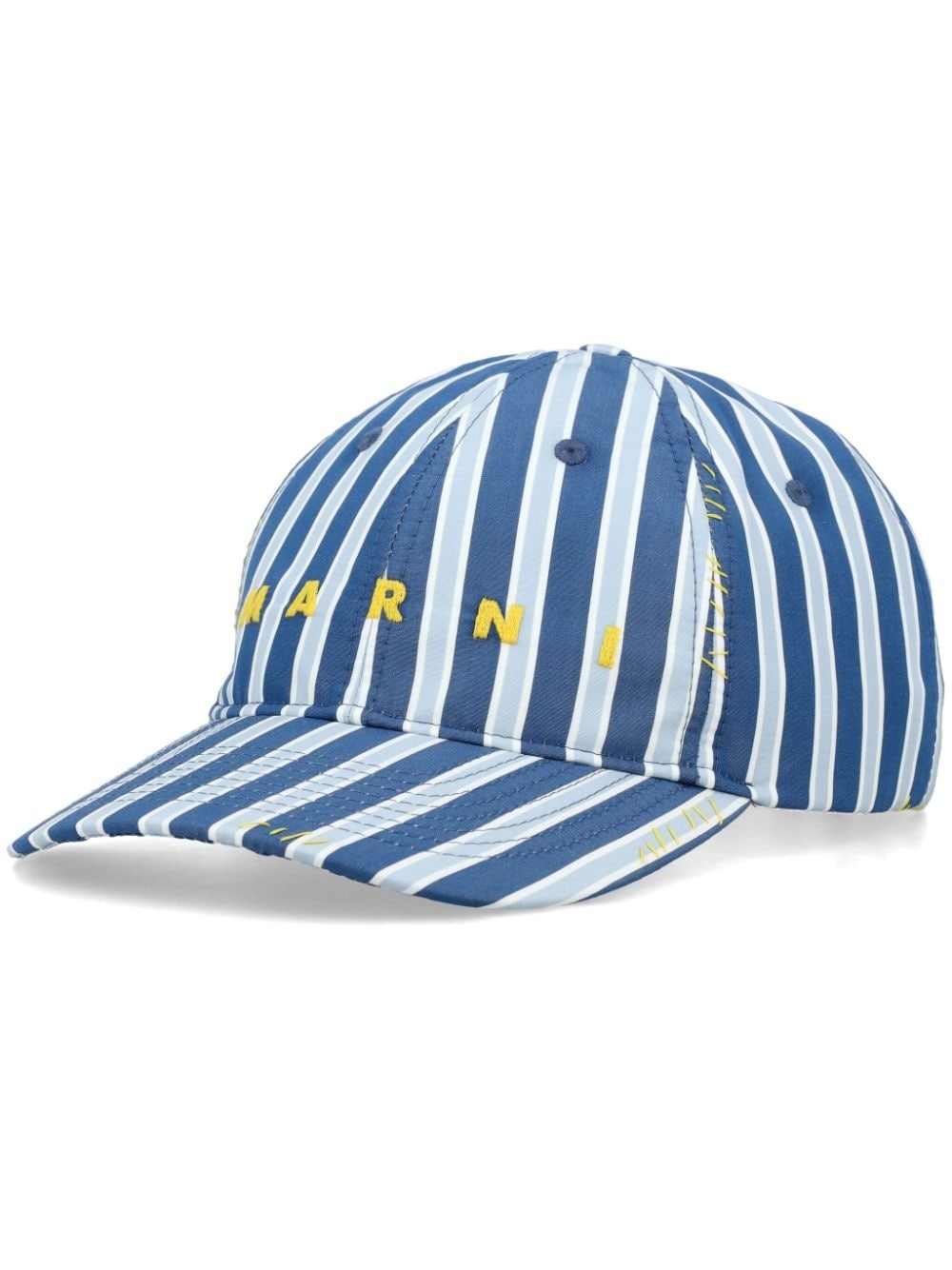 striped cotton baseball cap - 1