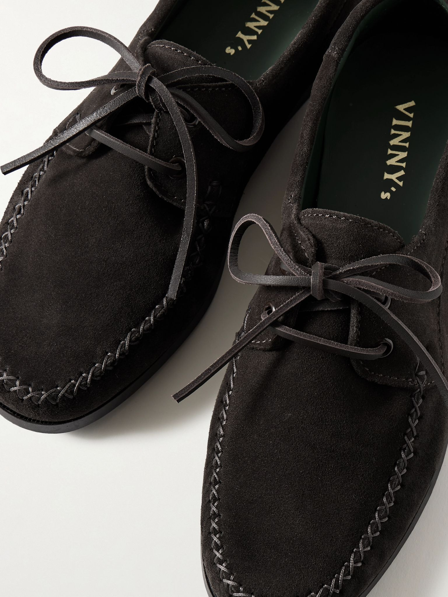 Suede Boat Shoes Dark brown - 5