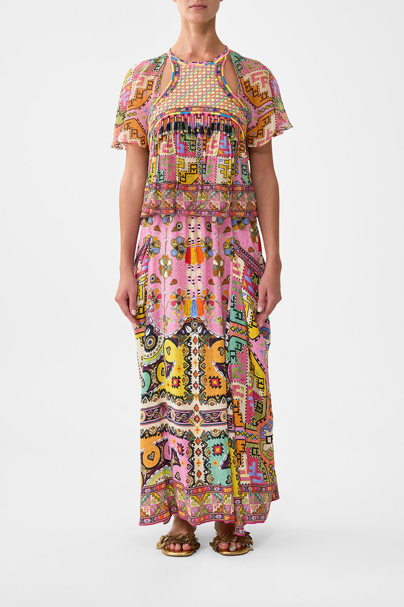 CAMILLA CUT-OUT HARNESS TOP outlook