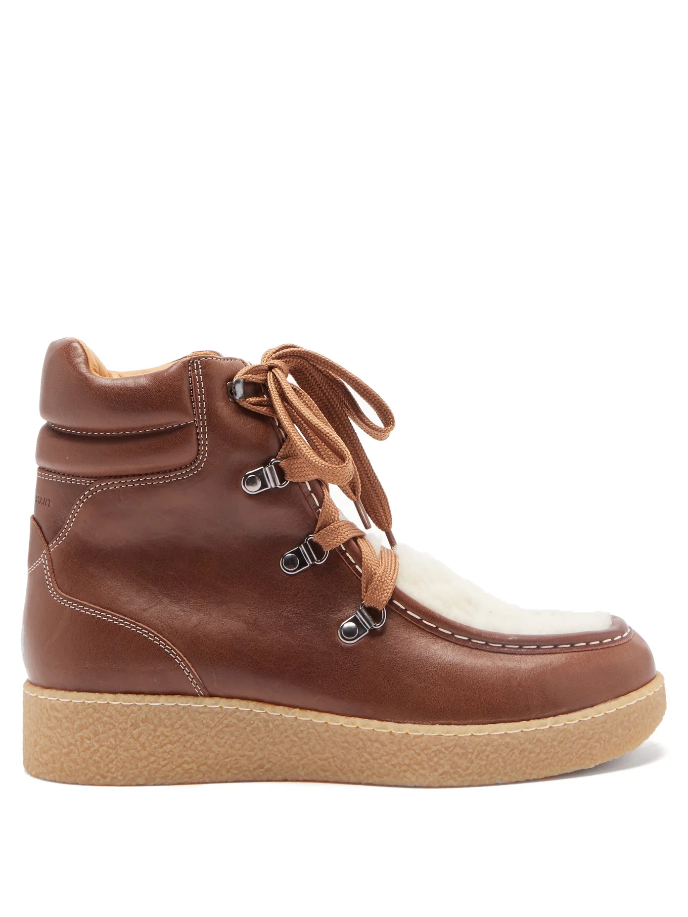 Alpica shearling-lined leather boots - 1