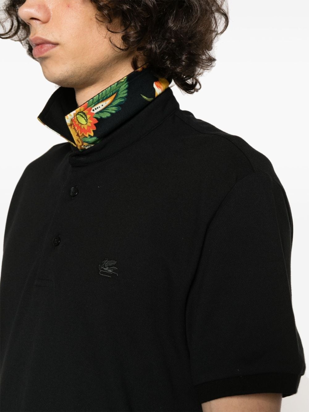 Pegaso-motif polo shirt - 9