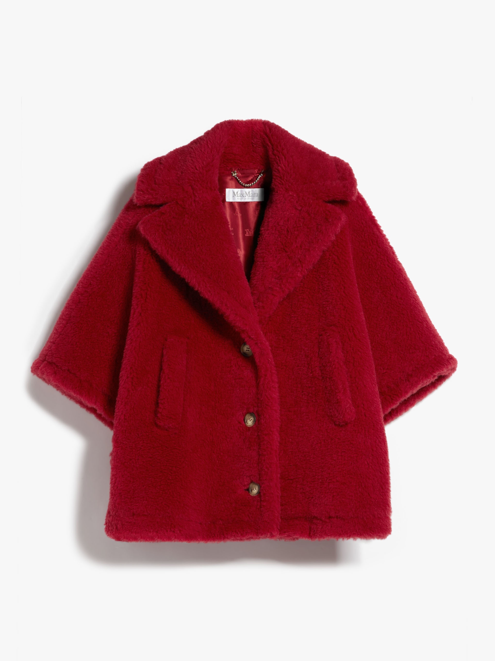 ALEGGIO Teddy fabric short cloak - 1