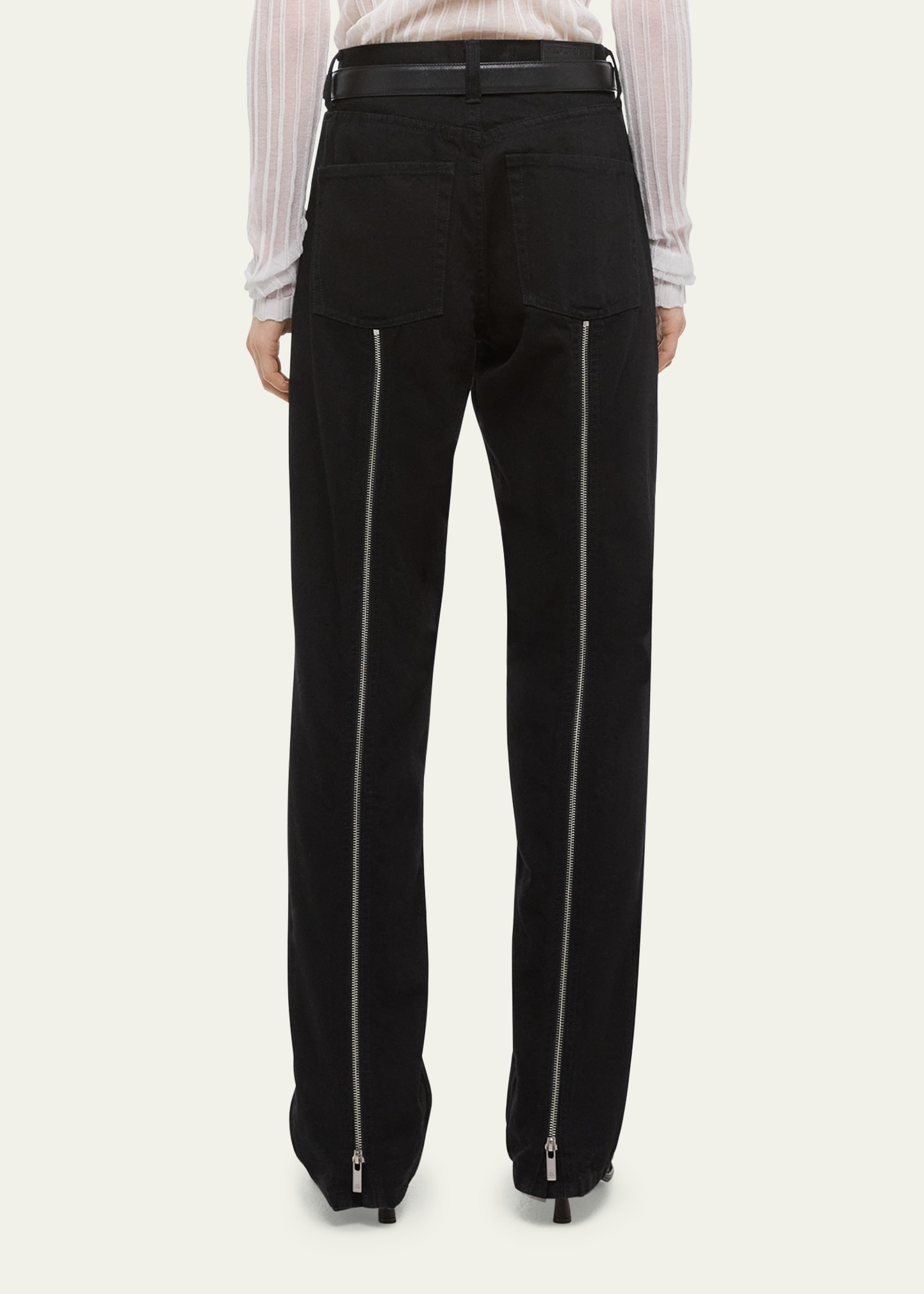 Straight-Leg Carpenter Jeans with Zips - 3