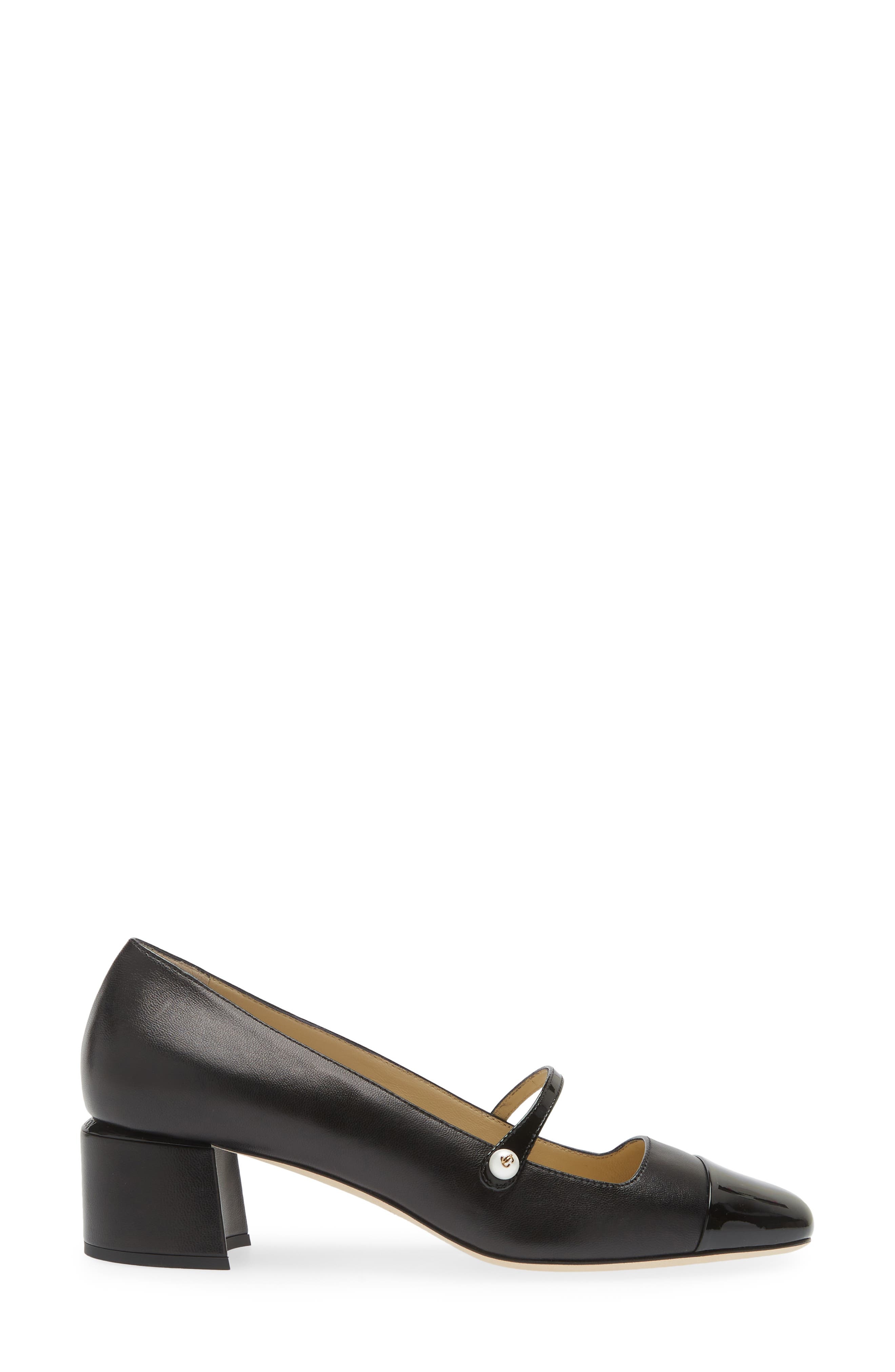 Jimmy Choo Elisa Mary Jane Pump in Black/Black at Nordstrom - 3