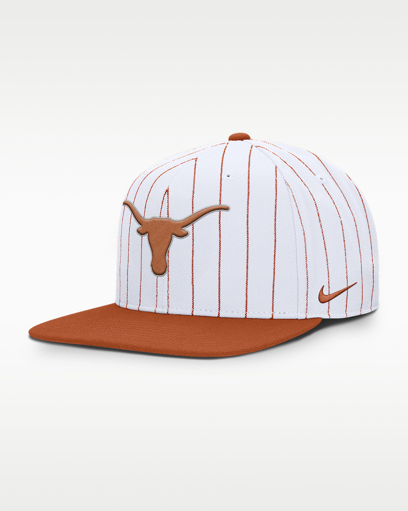 Texas Primetime Pin Stripe 2-Tone Men's Nike Dri-FIT College Adjustable Hat 1