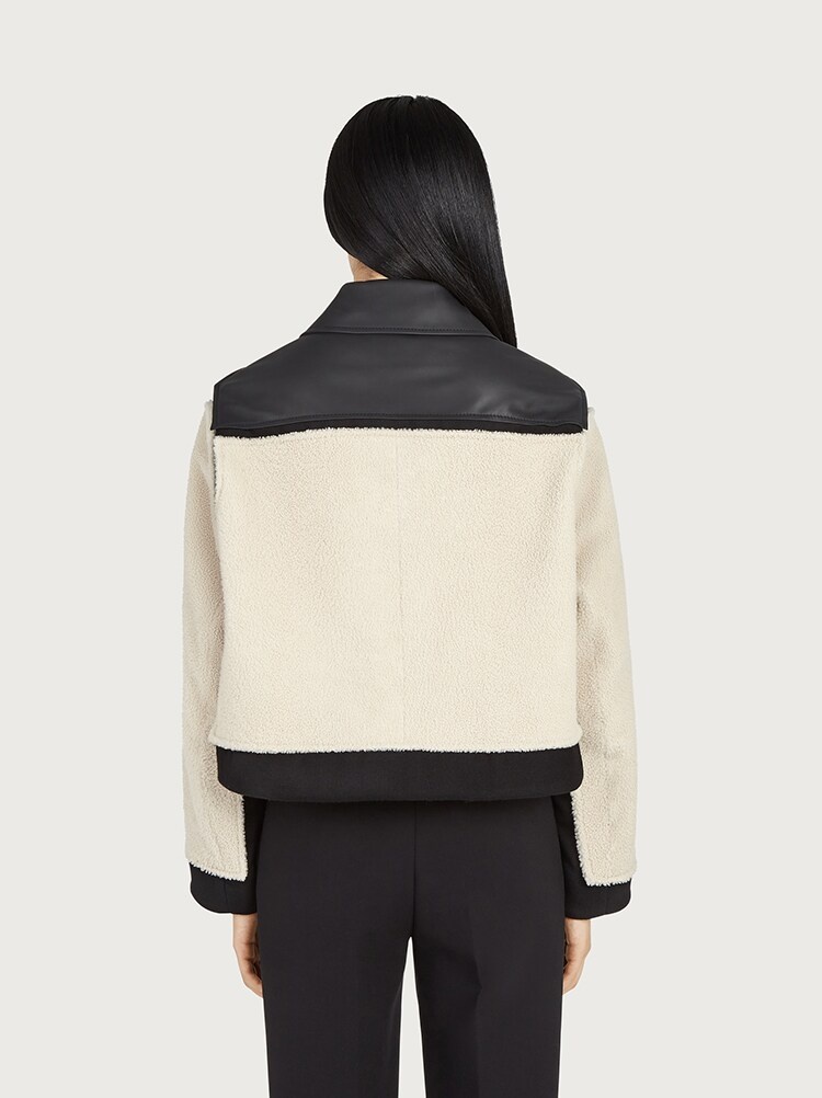SHEARLING PANEL JACKET - 3