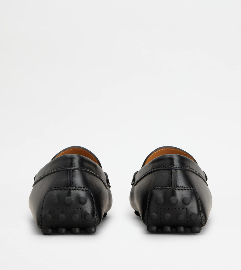 Tod's GOMMINO DRIVING SHOES IN LEATHER - BLACK outlook