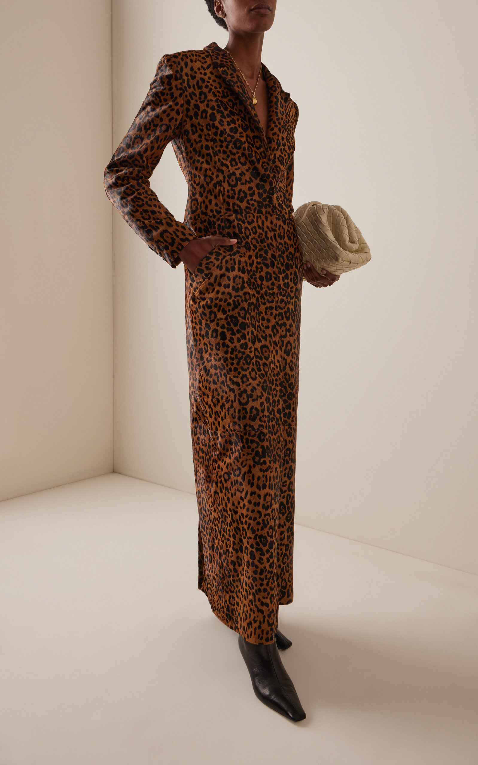Leopard Calf Hair Coat animal - 2