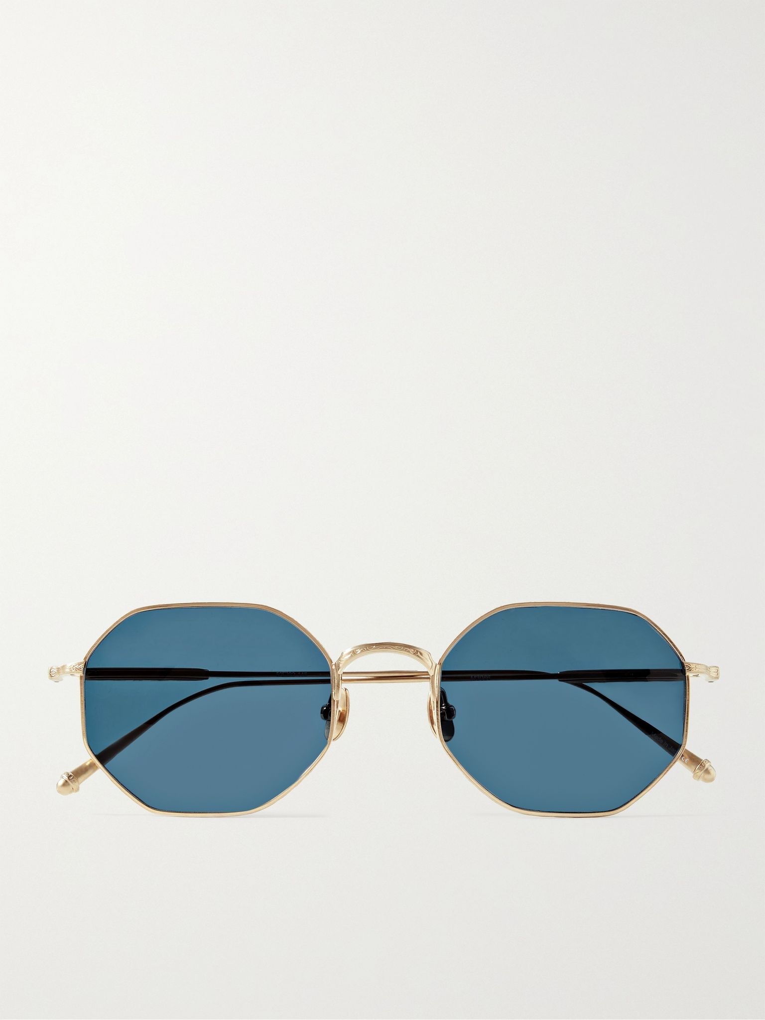 Octagon-Frame Gold-Tone Sunglasses - 1