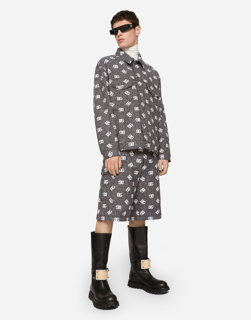 Dolce & Gabbana Cotton jacquard jacket with DG logo outlook