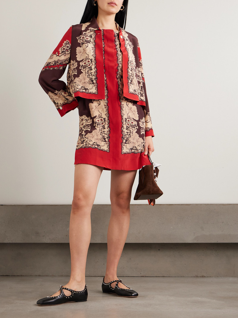 BODE Storybook Printed Silk Mini Dress outlook