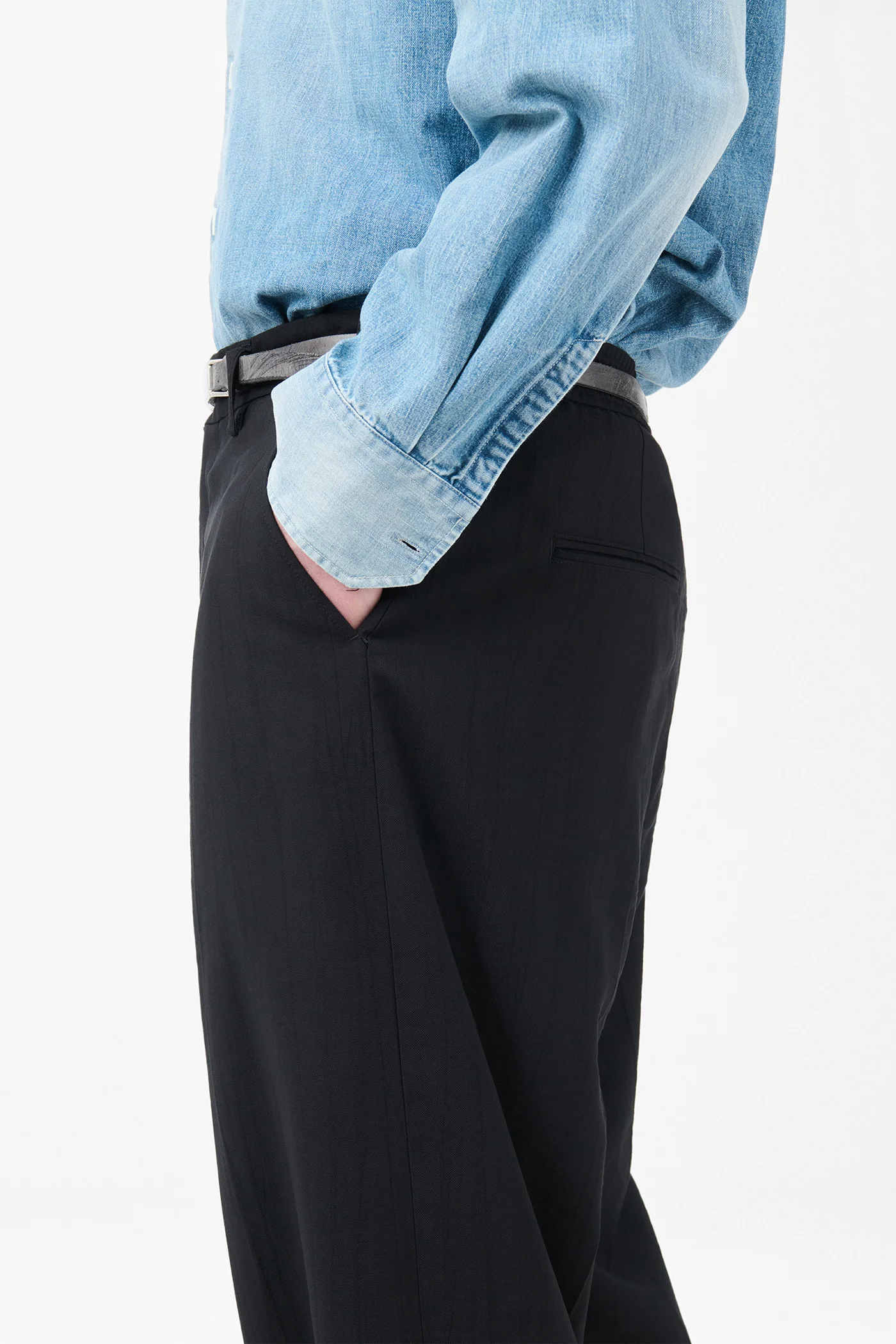 スーツ Our legacy sailor trouser 44 Our Legacy - Sailor Trouser Maitre D Black Wool