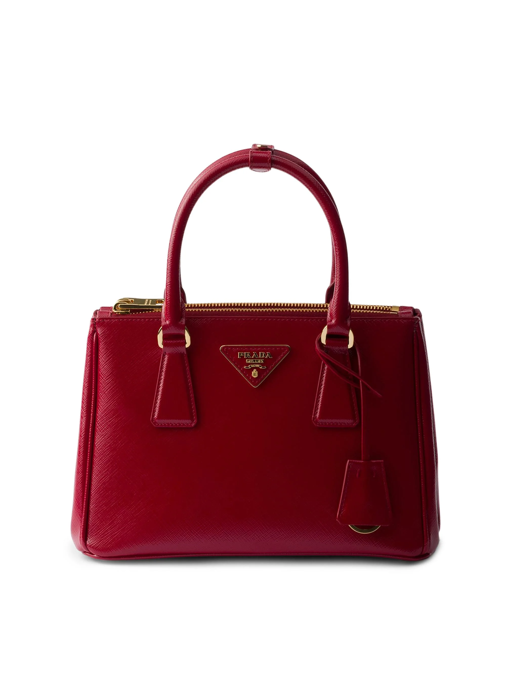 Women's Galleria Small Saffiano Leather Top Handle Bag - Red - 1