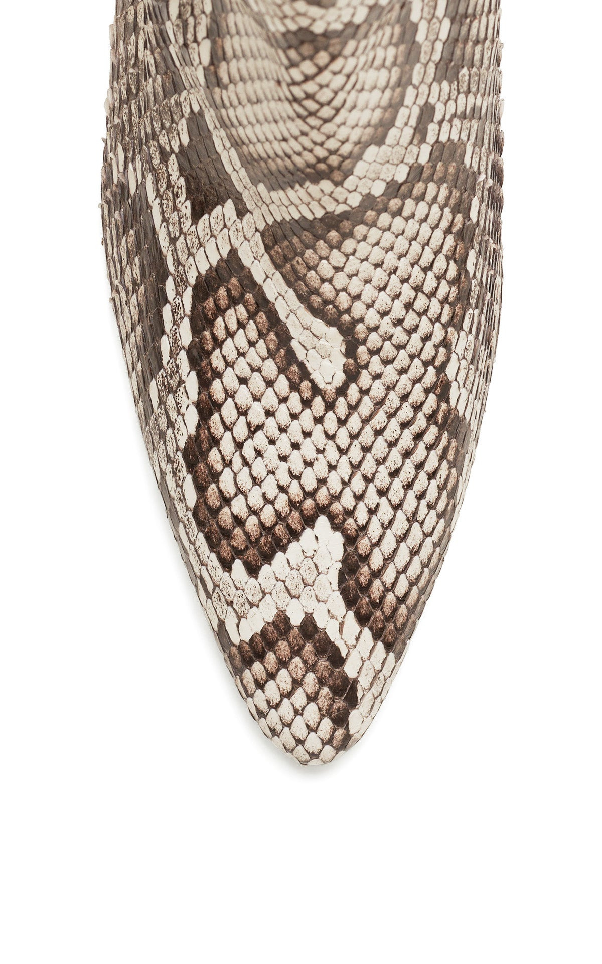 Clayton Ankle Boot in Black & White Inversa™ Snakeskin - 4