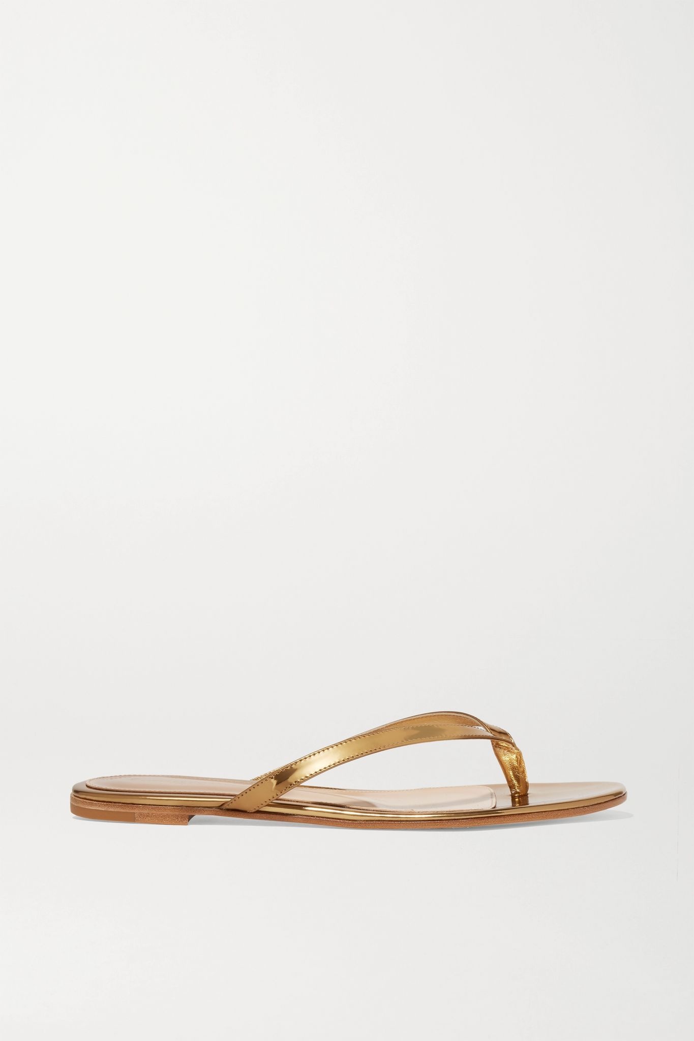 Mirrored-leather sandals - 1