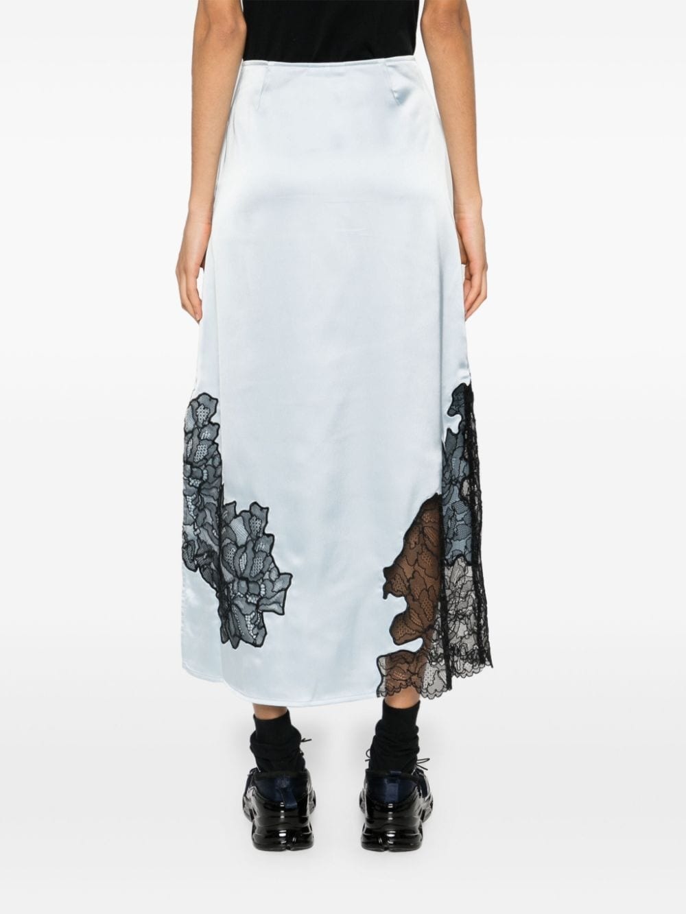 GANNI SATIN LACE SKIRT | suitnegozi | REVERSIBLE