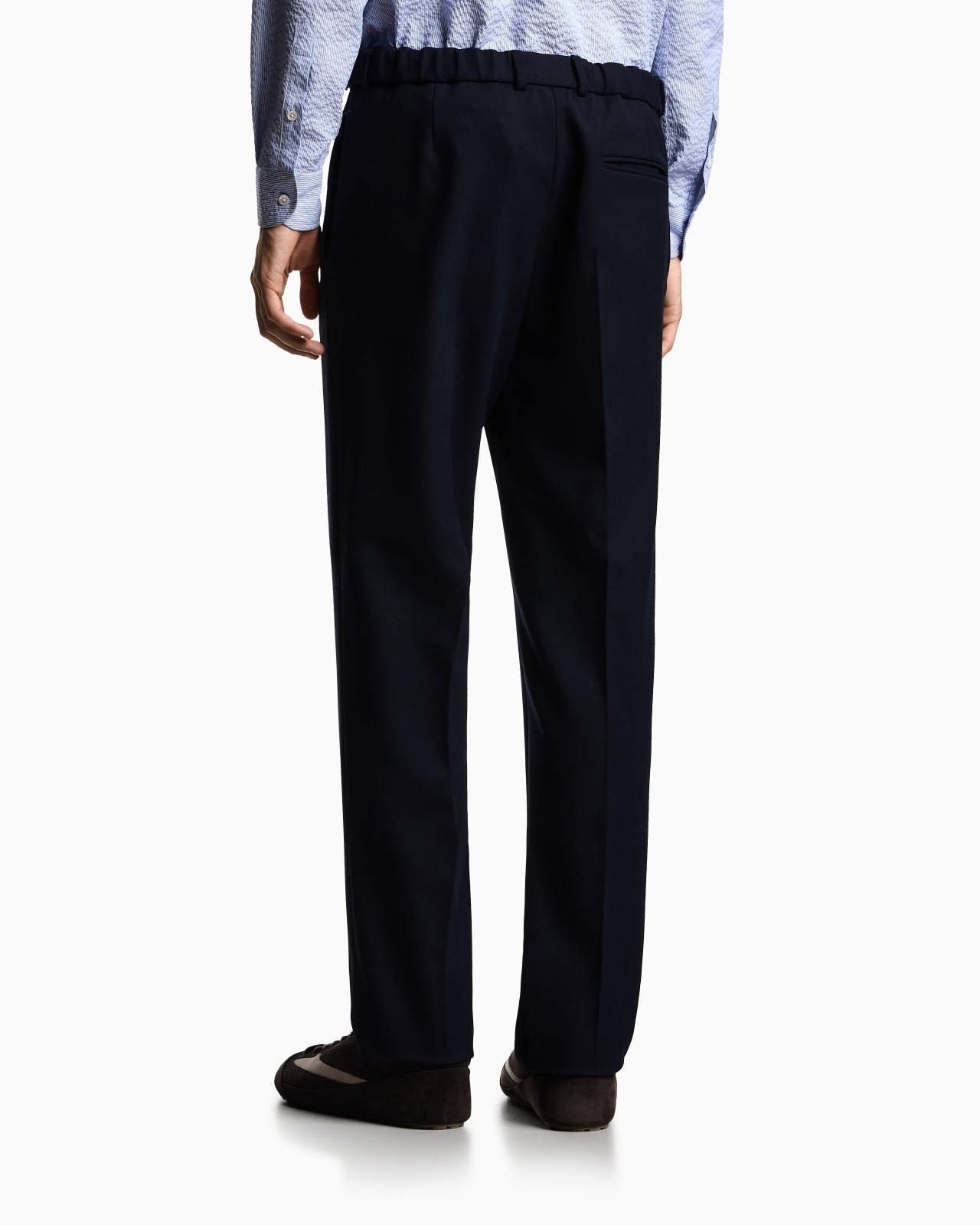 STRETCH TECHNICAL GABARDINE TROUSERS - 3