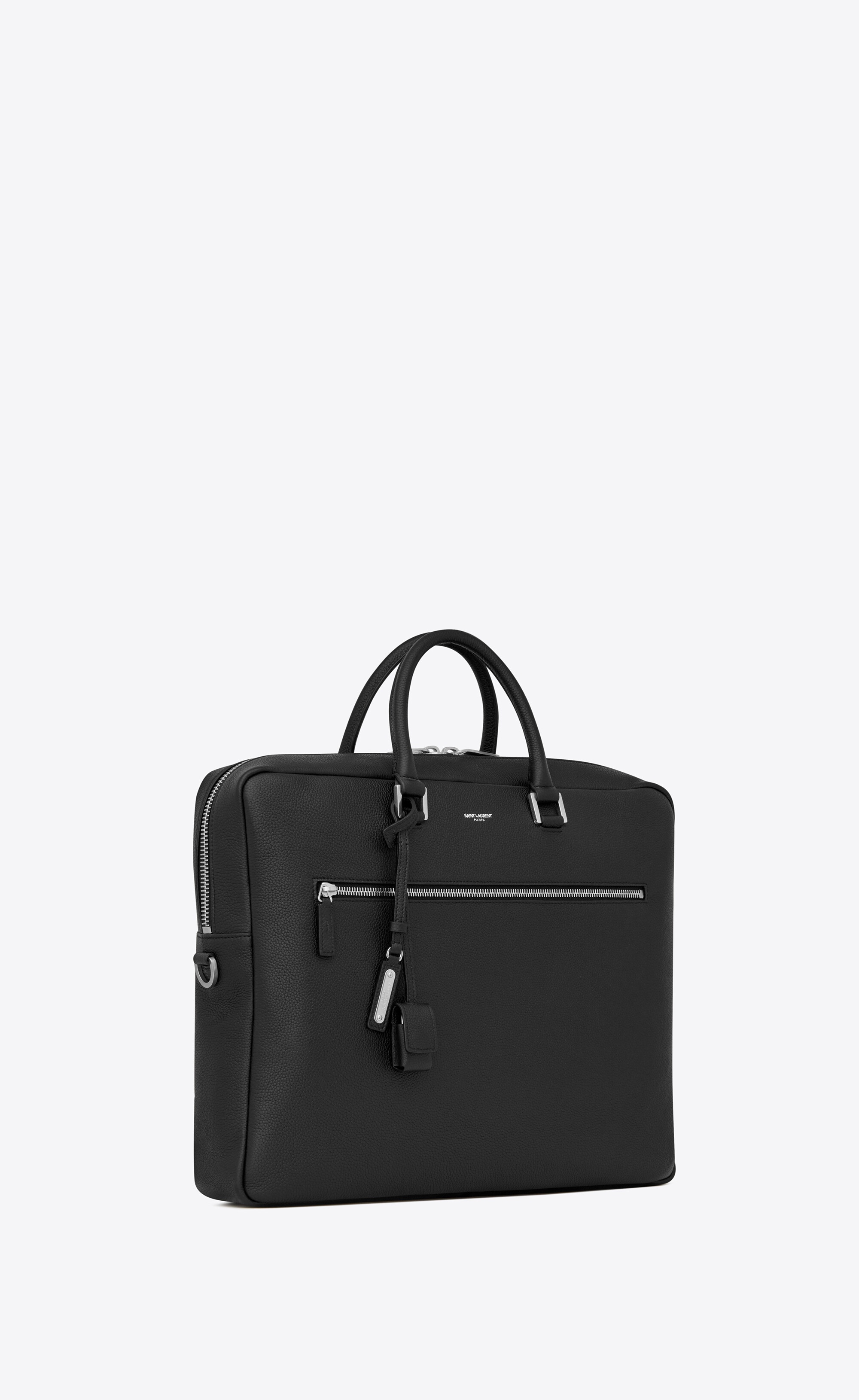 sac de jour large briefcase in grained leather - 4