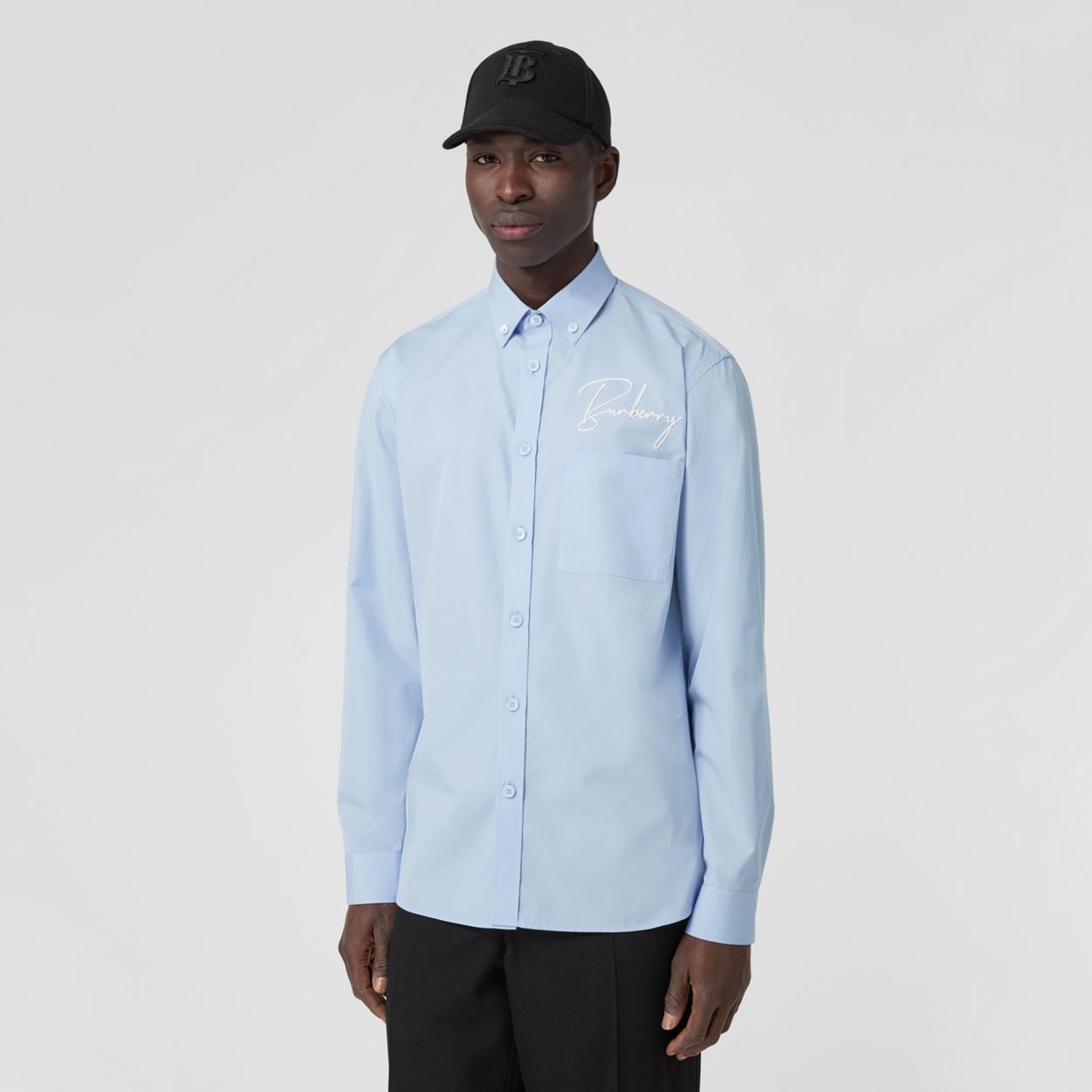 Embroidered Logo Cotton Shirt - 6