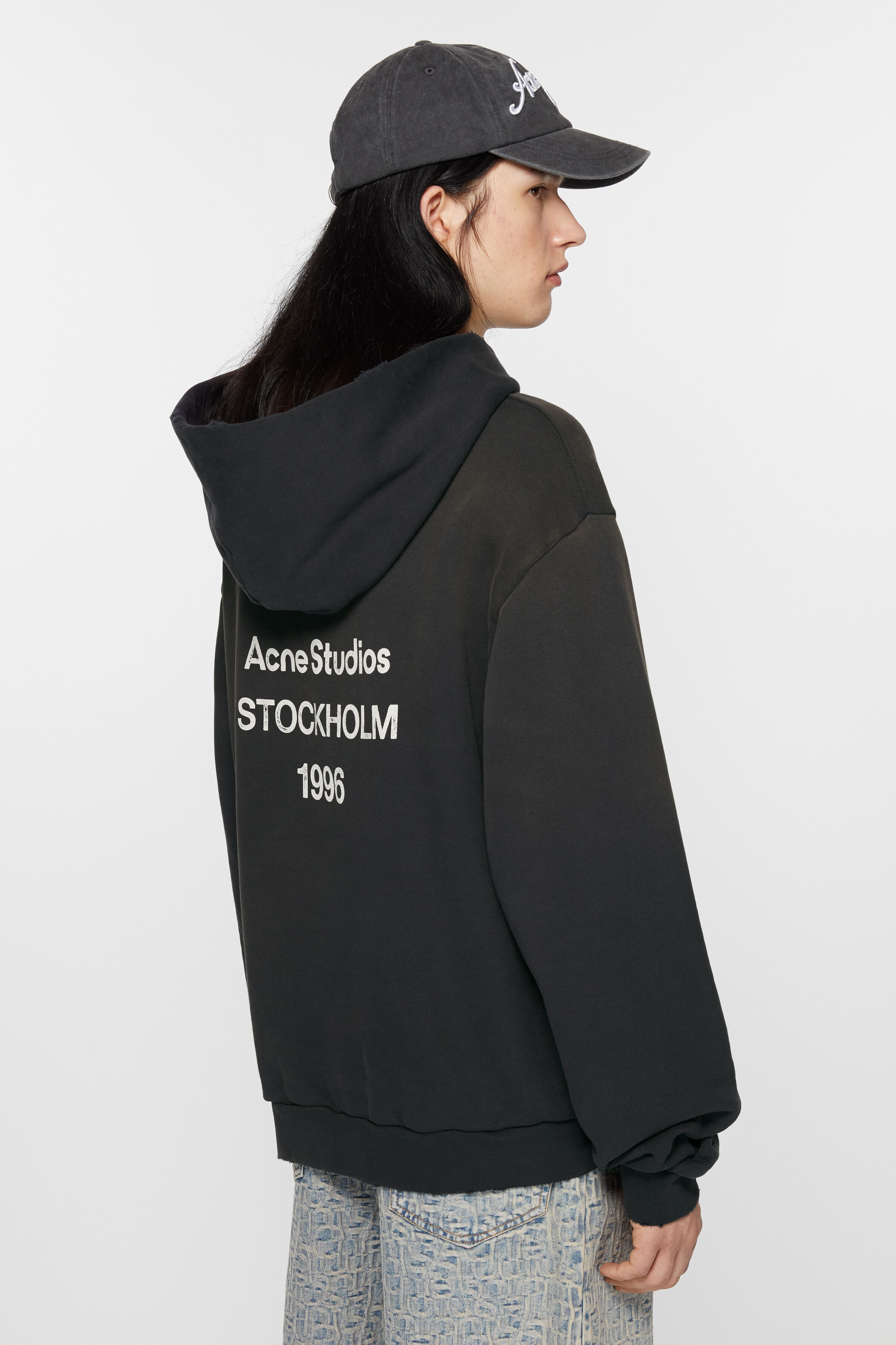 Logo hooded sweater - Black - 3