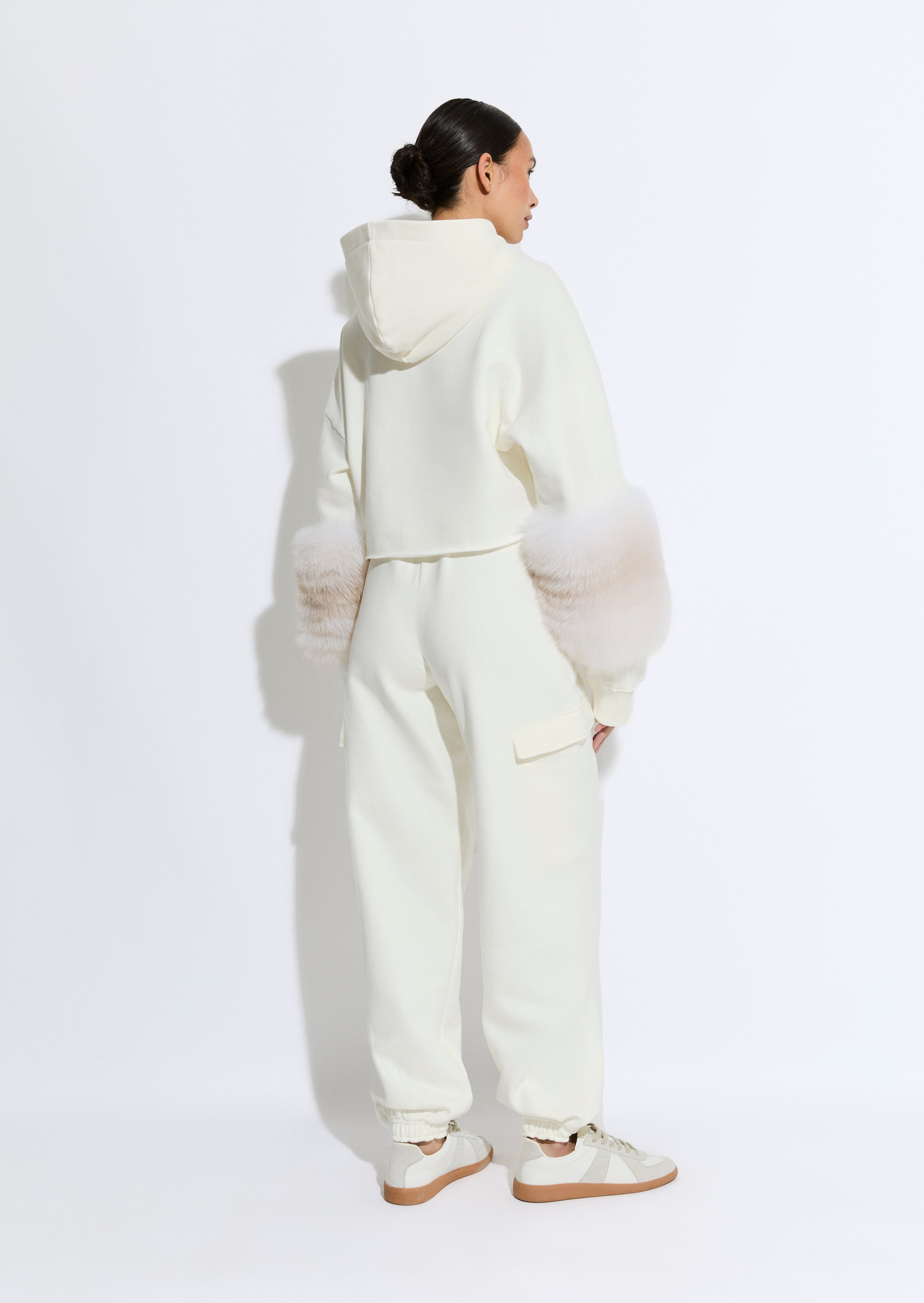 Cotton Sweatshirt With Fur - 3