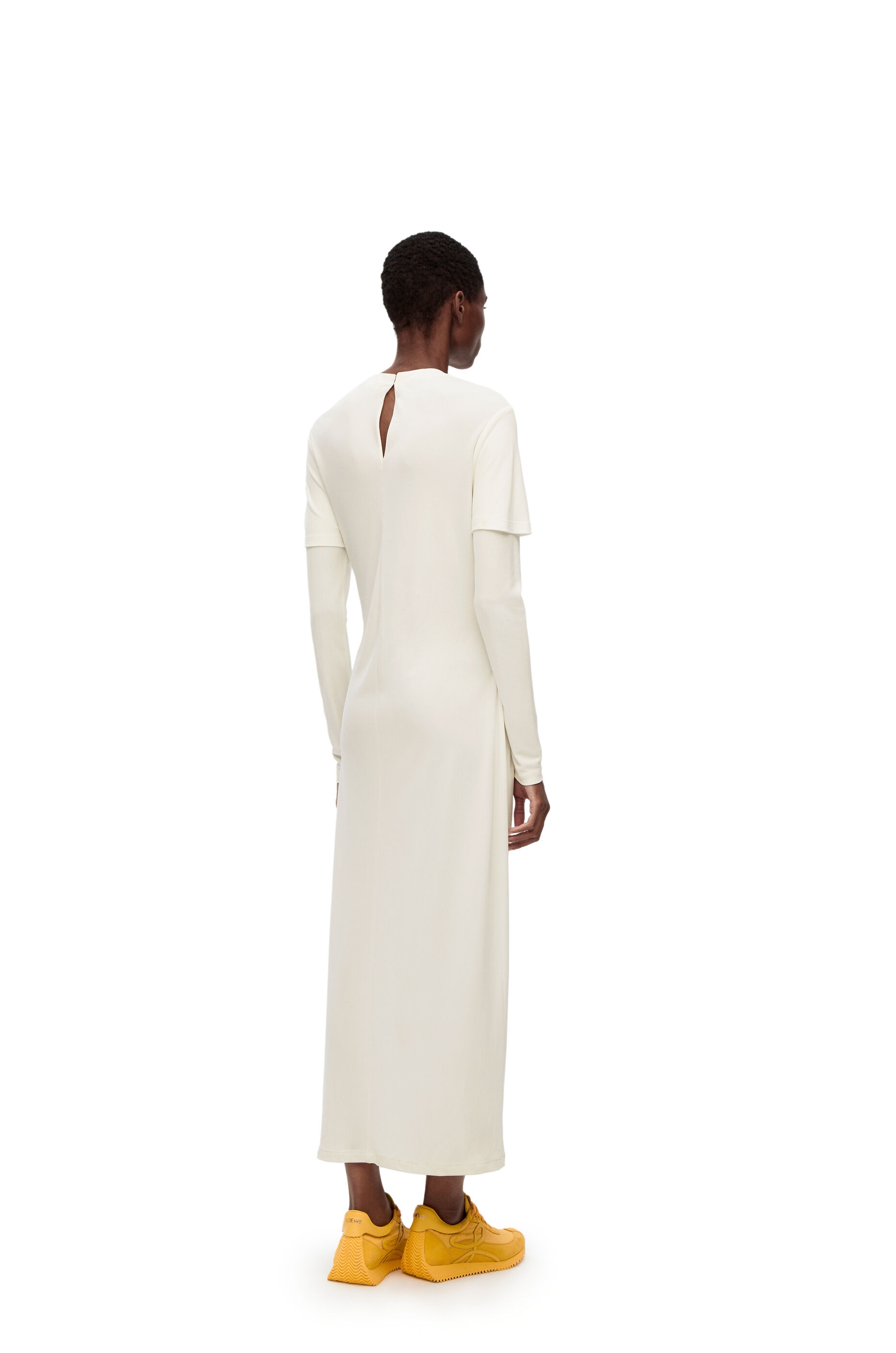 Draped dress in crepe jersey - 3