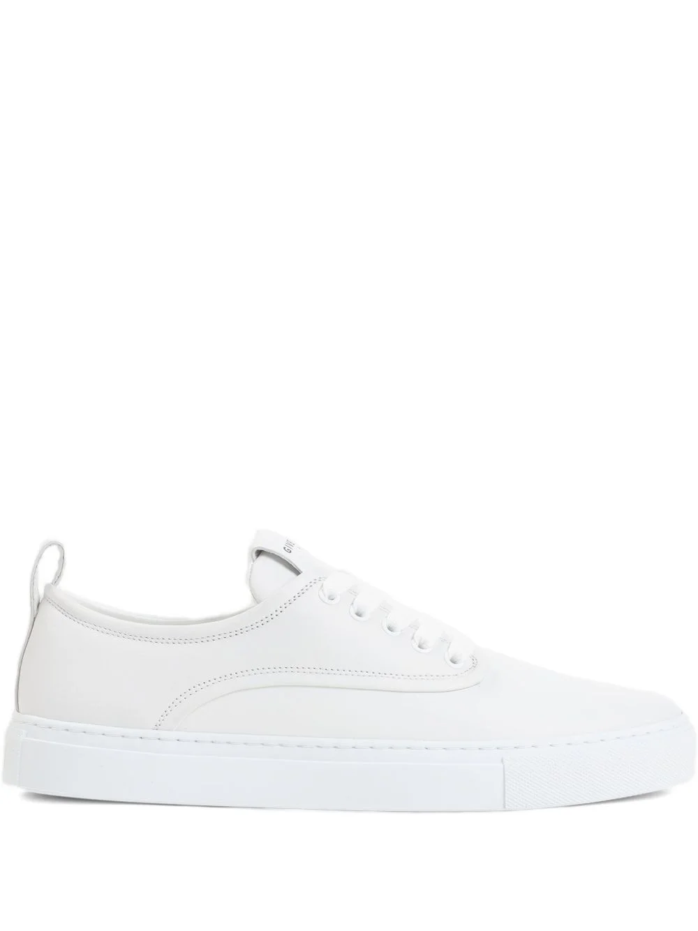 pull-tab leather sneakers - 1