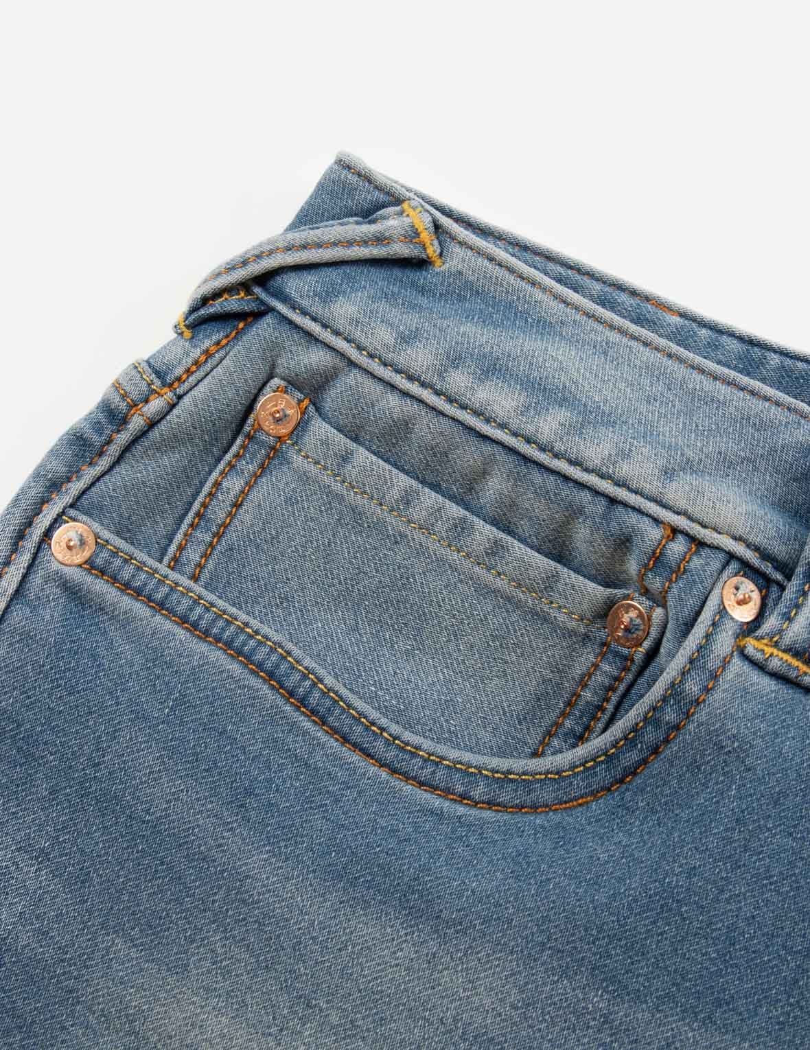 KAMON PRINT POCKET RELAX FIT JEANS - 7