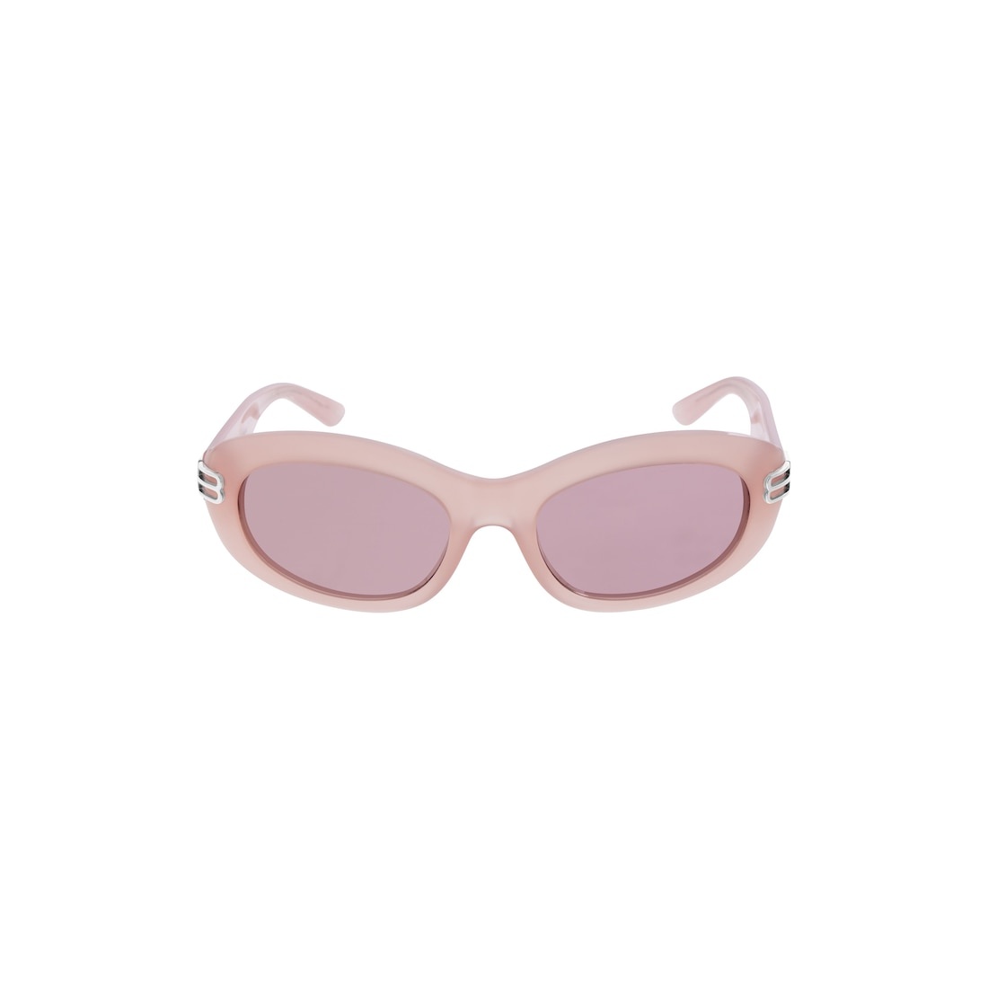 Women's Casino Round Sunglasses  in Milky Pink - 1
