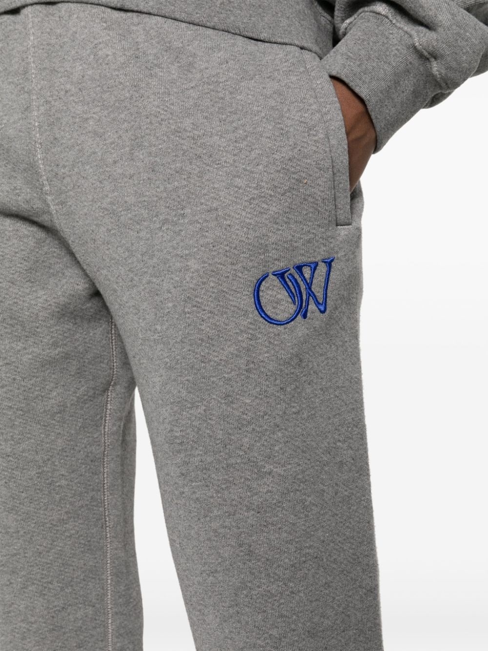 logo-embroidered track pants - 5