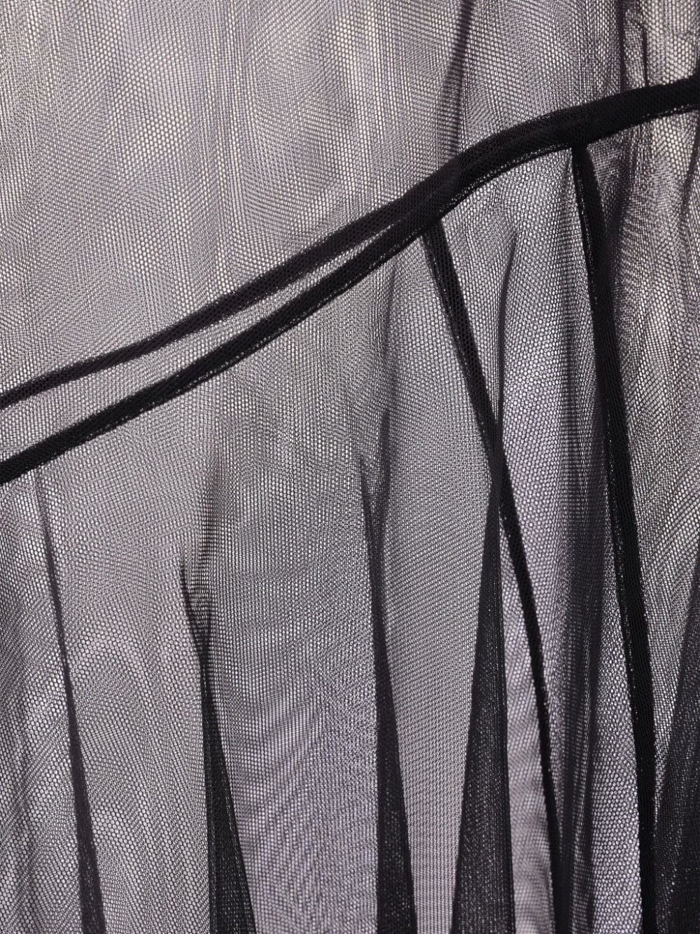 sheer tulle midi skirt - 4